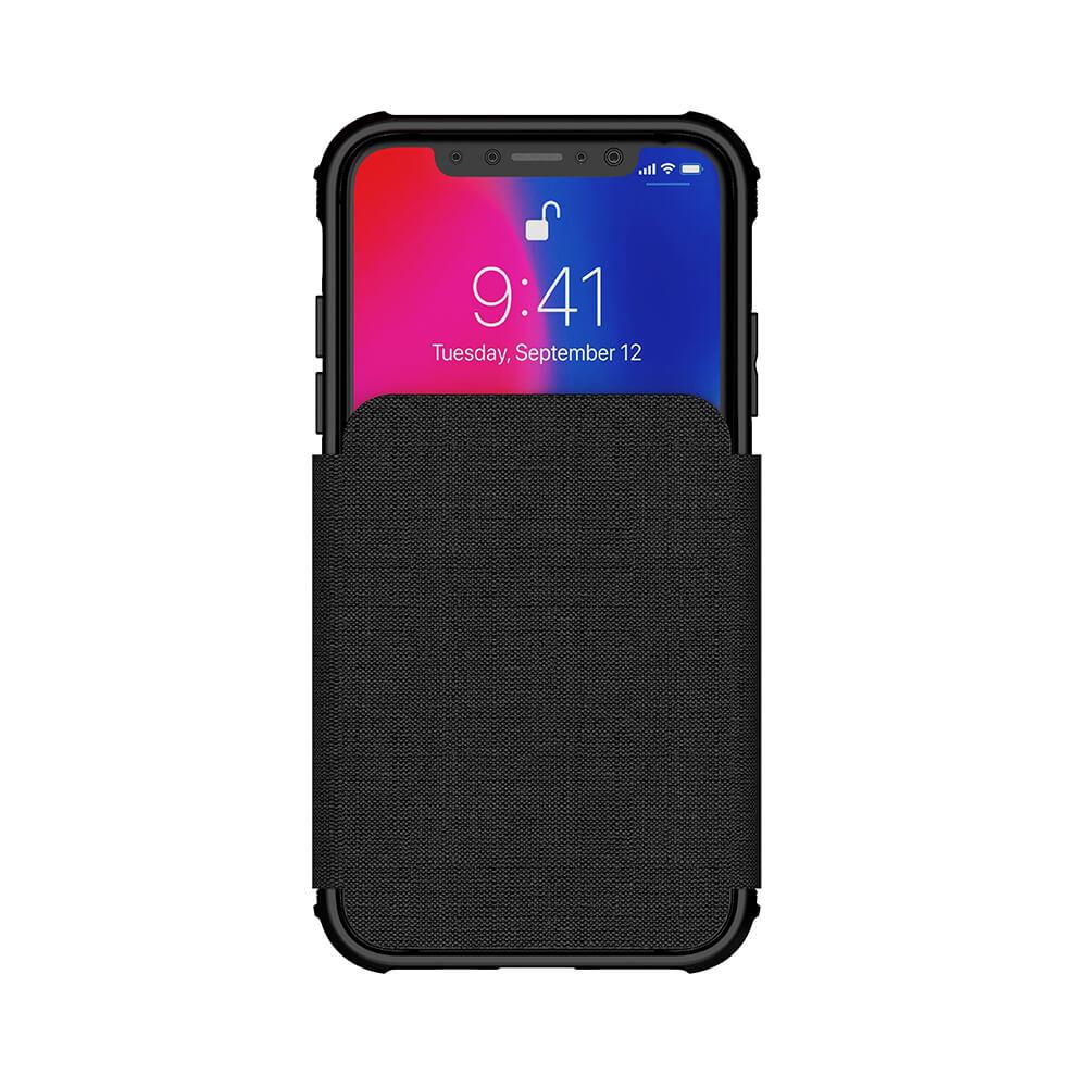 iPhone Xs Case, Ghostek Exec 3 Series for iPhone Xs / iPhone Pro Protective Wallet Case [BLACK]