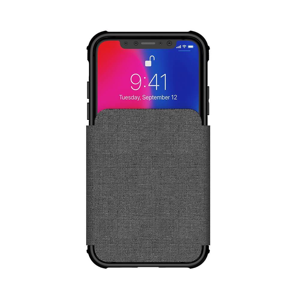 iPhone Xs Max Case, Ghostek Exec 3 Series for iPhone Xs Max / iPhone Pro Protective Wallet Case [Gray]