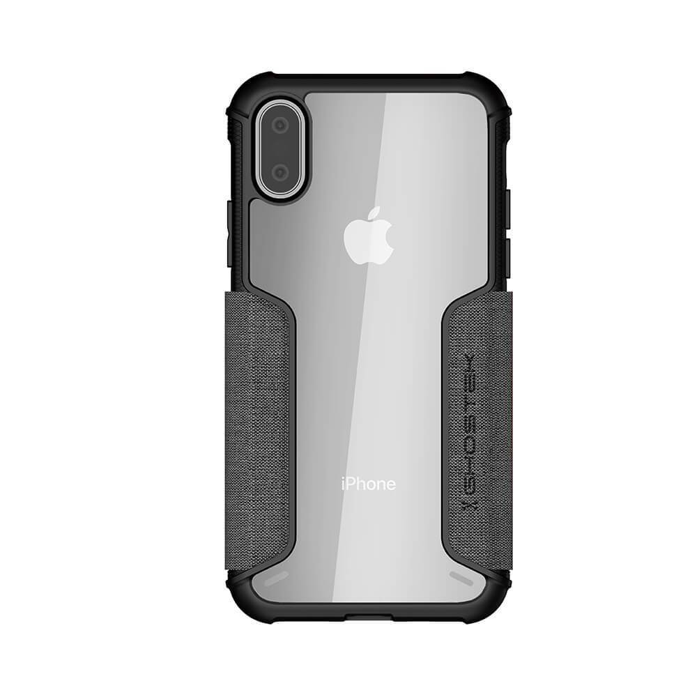 iPhone Xs Max Case, Ghostek Exec 3 Series for iPhone Xs Max / iPhone Pro Protective Wallet Case [Gray]
