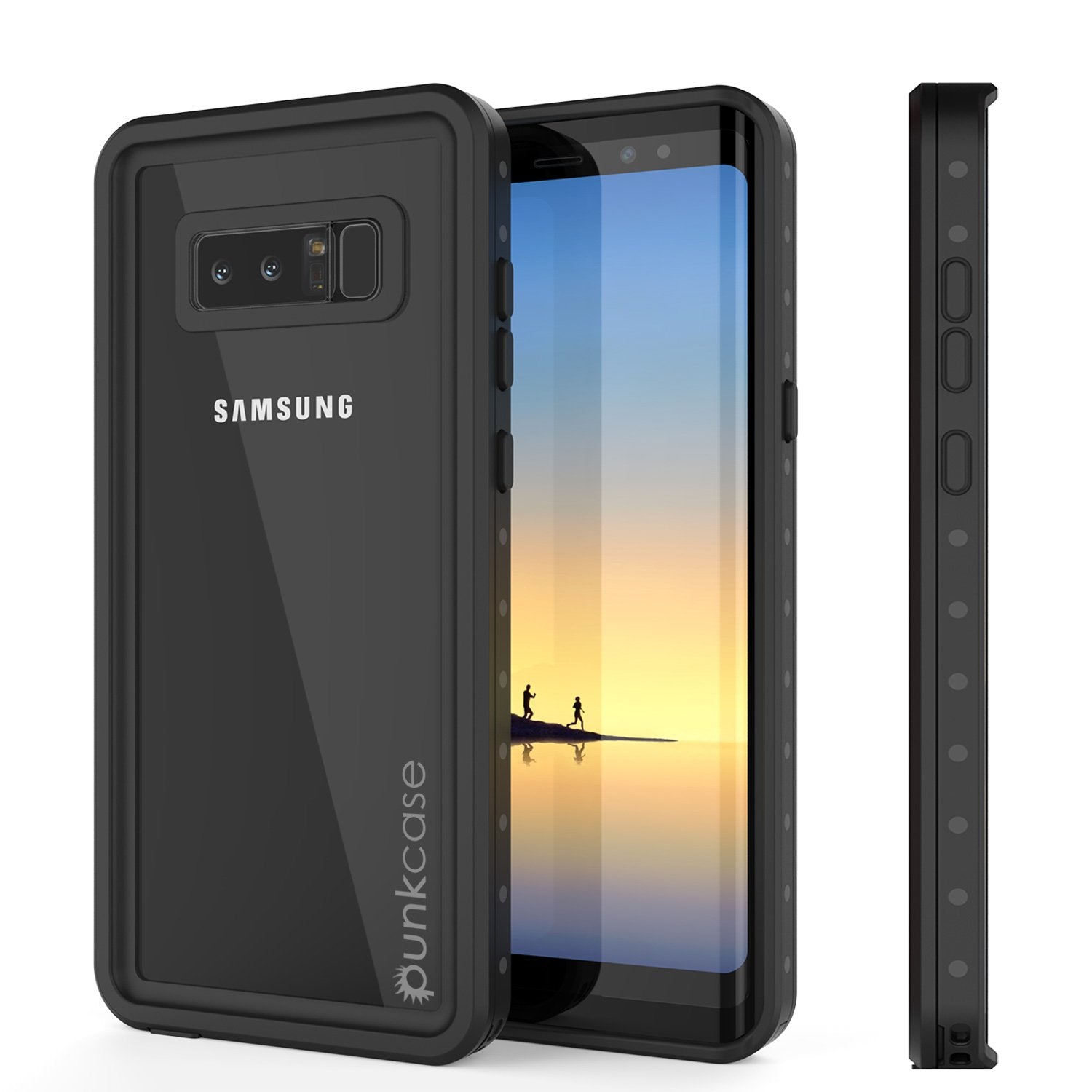 Galaxy Note 8 Waterproof Case Punkсase StudStar Clear