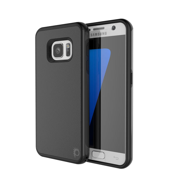PUNKCASE - Galatic Series Protective Armor Case for Samsung S7 Edge | Black