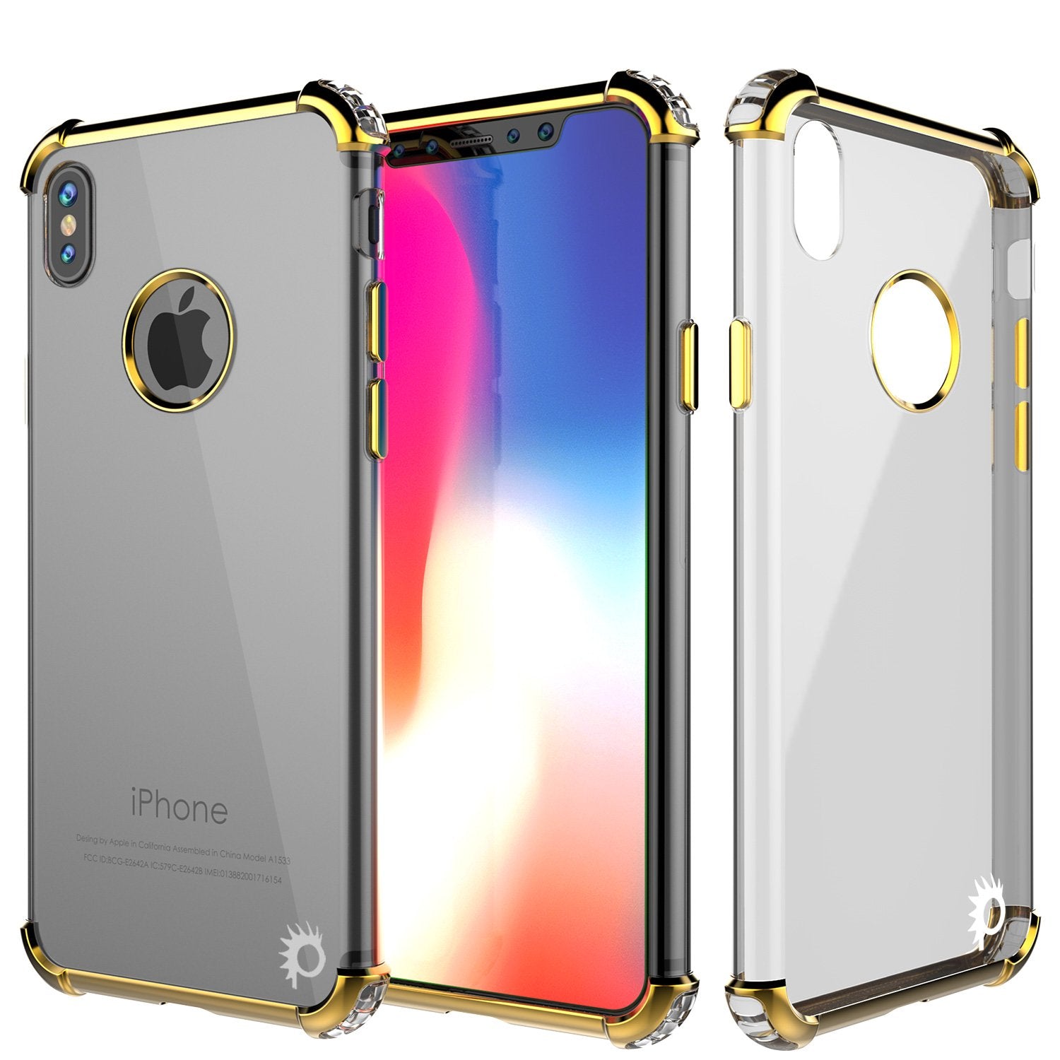 iPhone X Case, Punkcase BLAZE Gold Series Protective Cover W/ PunkShield Screen Protector