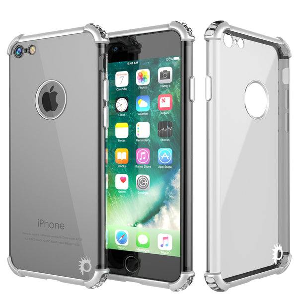 iPhone 8 Case, Punkcase [BLAZE SILVER SERIES] Protective Cover W/ PunkShield Screen Protector
