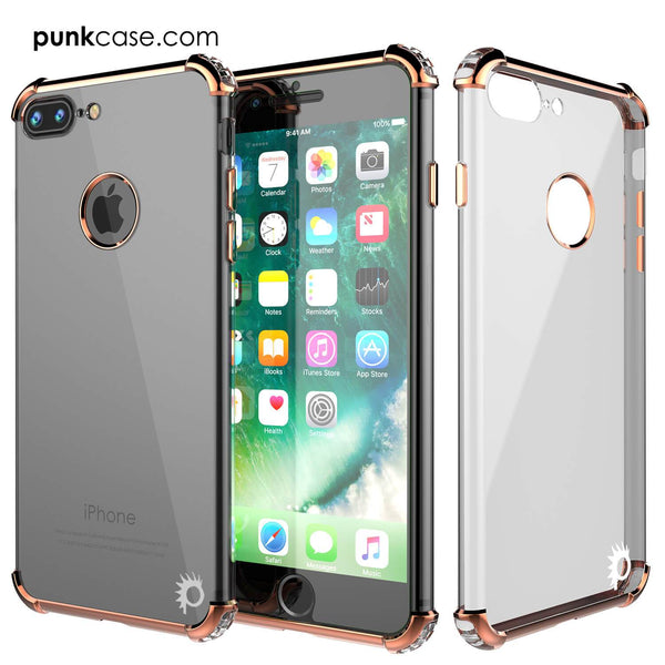 iPhone 7 PLUS Case, Punkcase [BLAZE RoseGold SERIES] Protective Cover W/ PunkShield Screen Protector