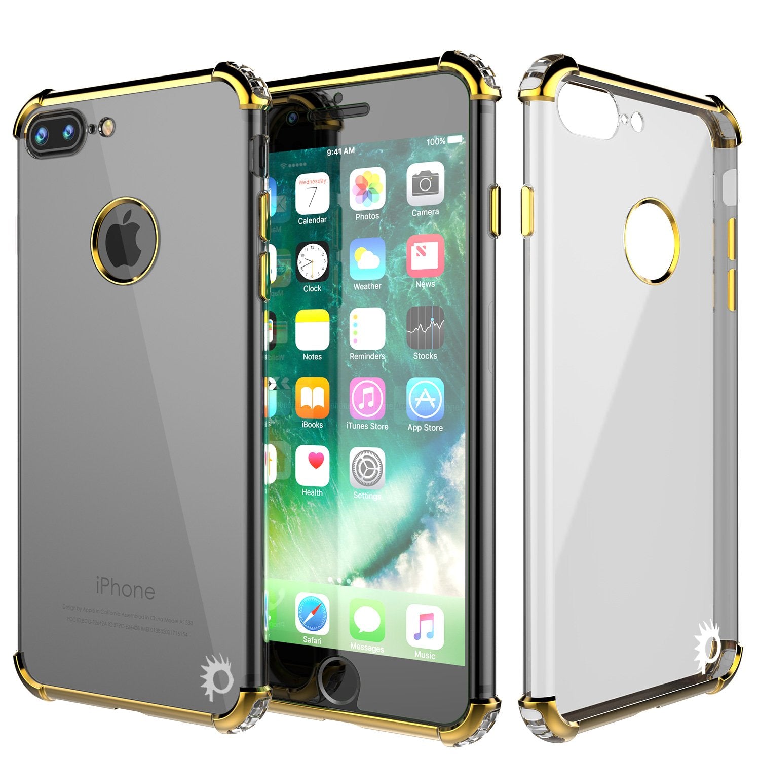 iPhone 8 PLUS Case, Punkcase BLAZE Gold Series Protective Cover W/ PunkShield Screen Protector
