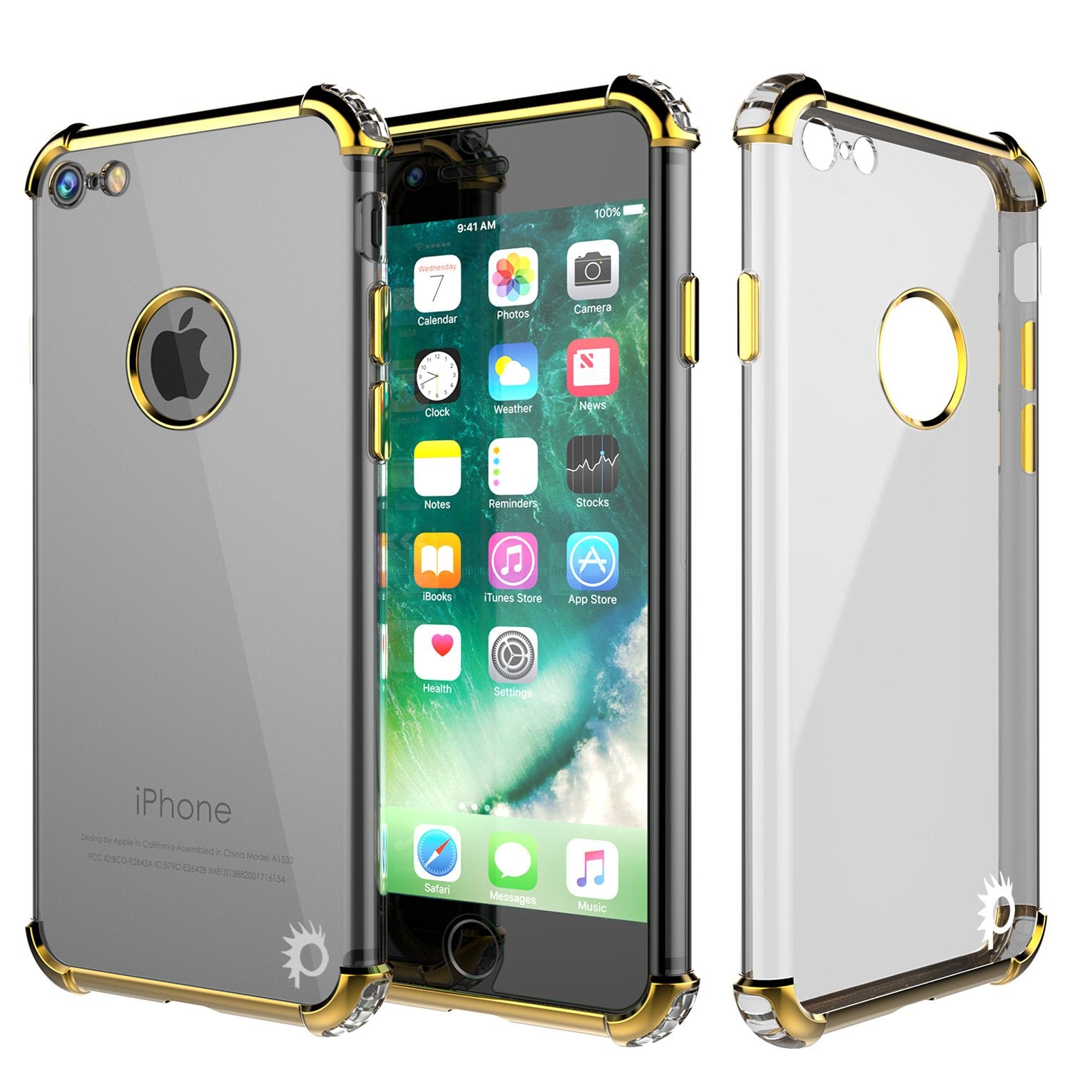 iPhone 8 Case, Punkcase [BLAZE Gold SERIES] Protective Cover W/ PunkShield Screen Protector