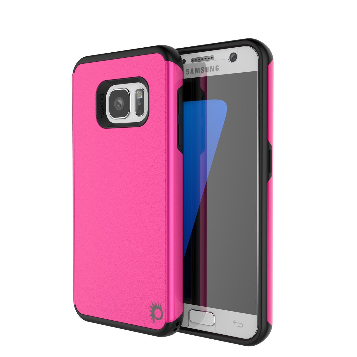 PUNKCASE - Galatic Series Protective Armor Case for Samsung S7 Edge | Pink