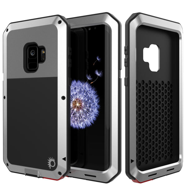 Galaxy S10e Metal Case, Heavy Duty Military Grade Rugged Armor Cover [Silver]