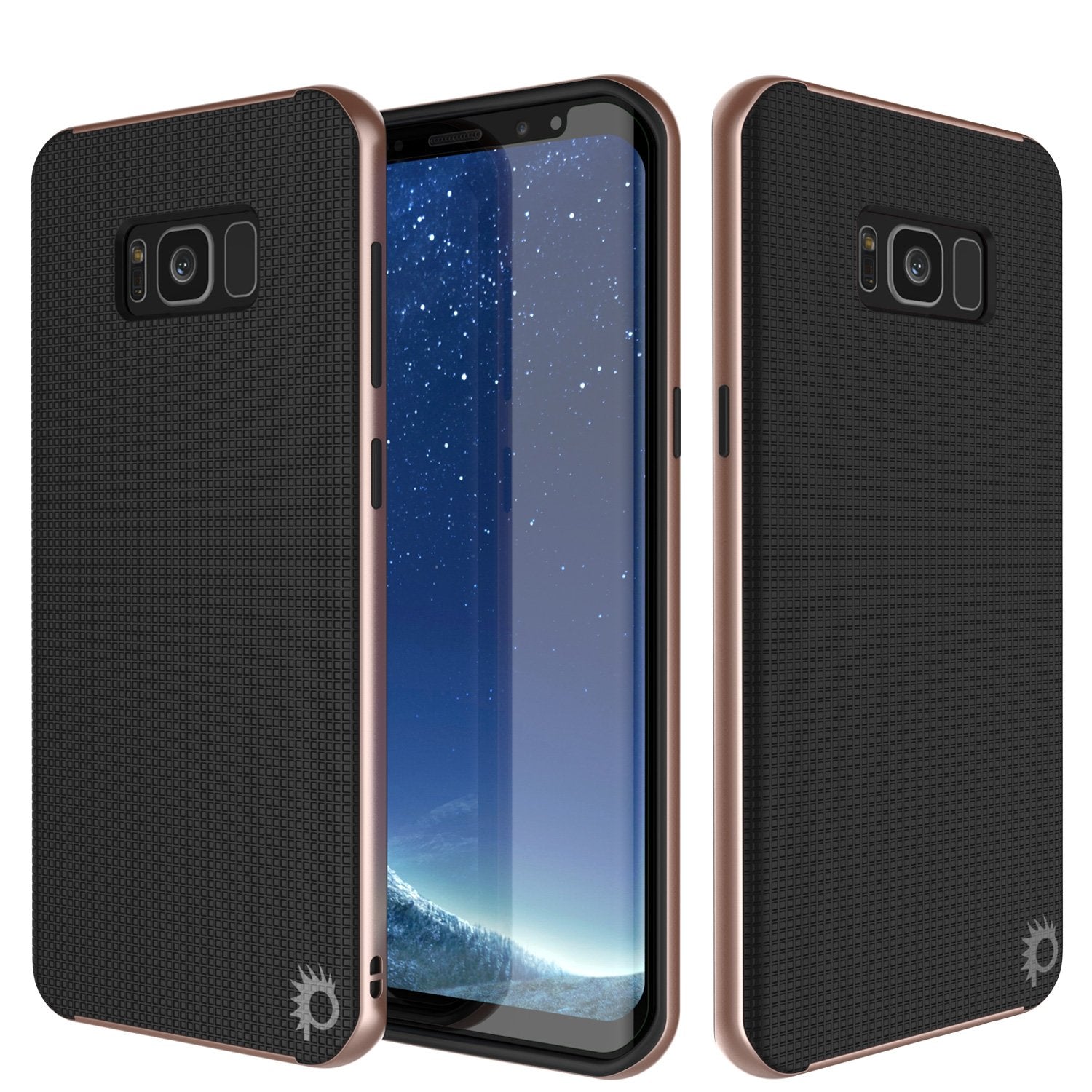 Galaxy S8 PLUS Case, PunkCase Stealth Rose Gold Series Hybrid 3-Piece Shockproof Dual Layer Cover