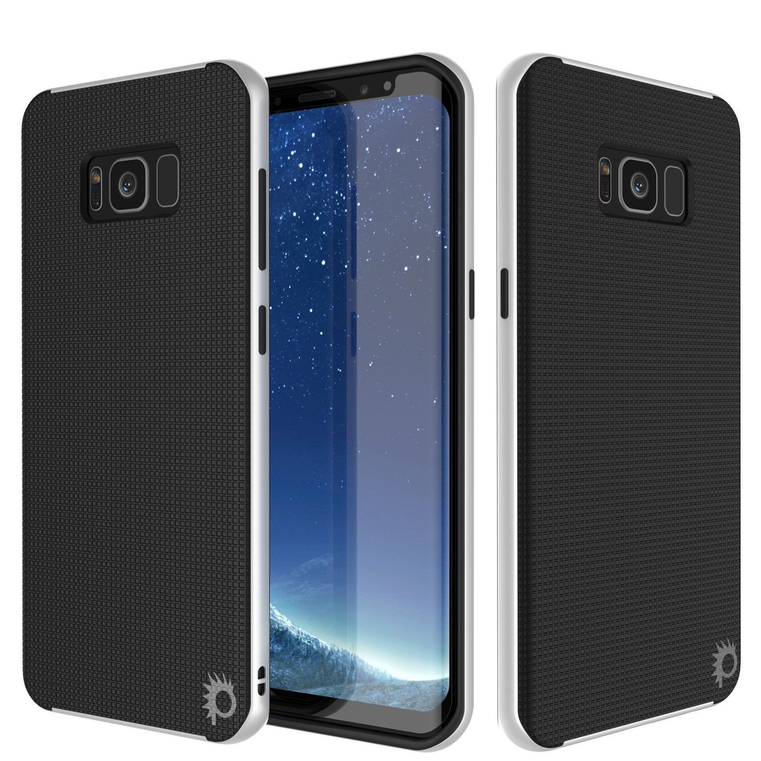 Galaxy S8 PLUS Case, PunkCase Stealth White Series Hybrid 3-Piece Shockproof Dual Layer Cover