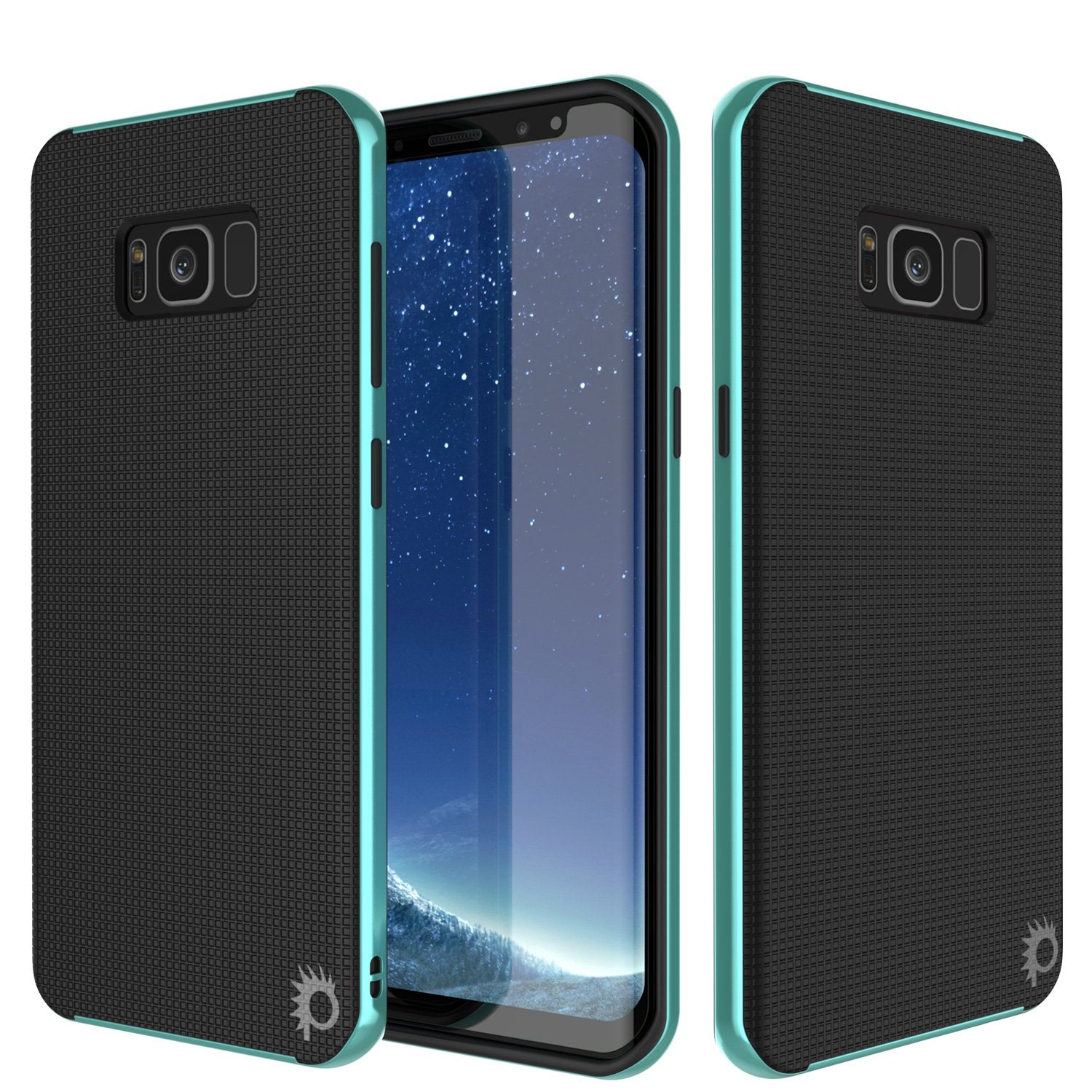 Galaxy S8 PLUS Case, PunkCase Stealth Teal Series Hybrid 3-Piece Shockproof Dual Layer Cover