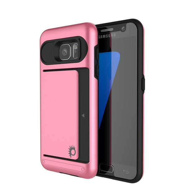 Punkcase Galaxy S7 EDGE Slim Armor Soft Cover | CLUTCH Pink Series