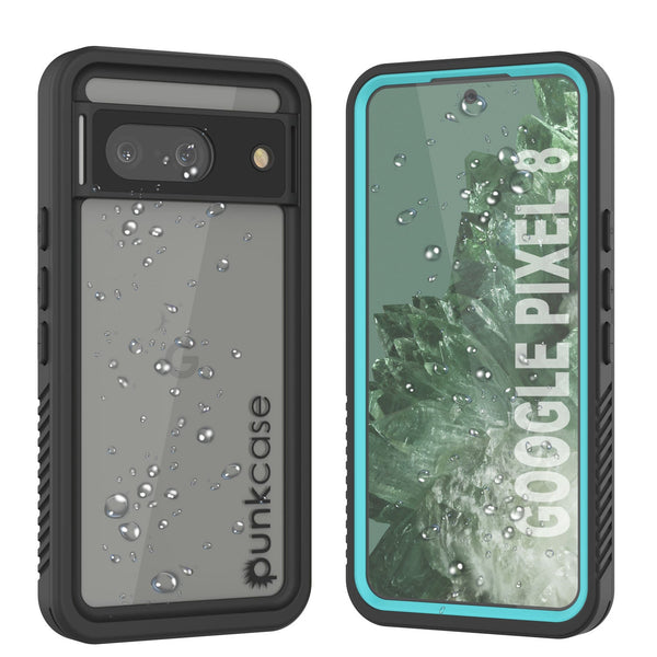 Google Pixel 8  Waterproof Case, Punkcase [Extreme Series] Armor Cover W/ Built In Screen Protector [Teal]