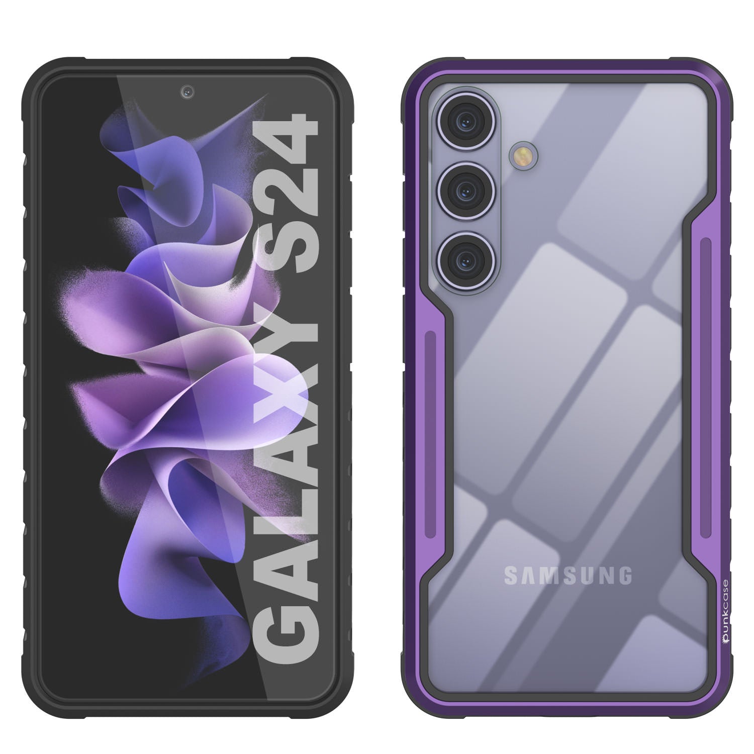 Punkcase S24 Armor Stealth Case Protective Military Grade Multilayer Cover [Purple]