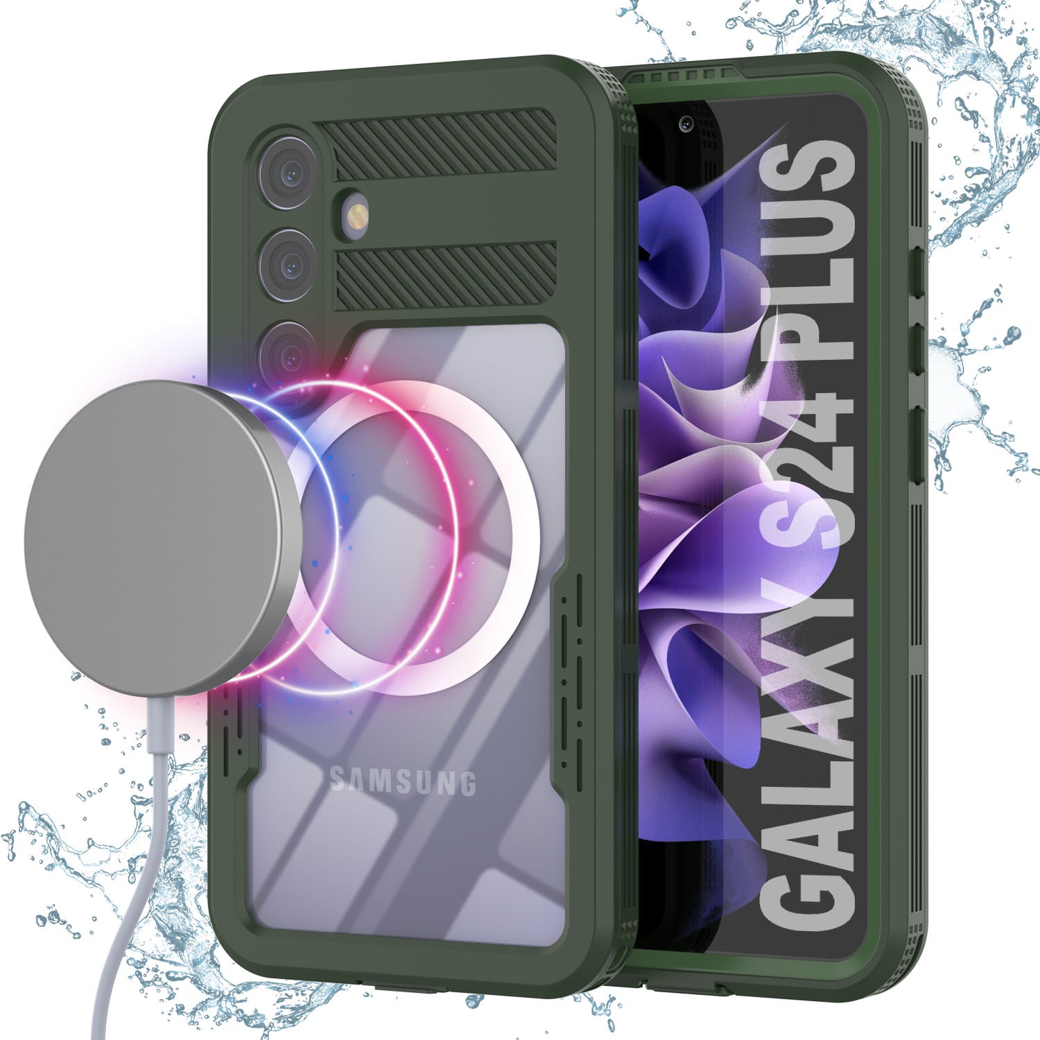 Galaxy S24+ Plus Waterproof Case [Alpine 2.0 Series] [Slim Fit] [IP68 Certified] [Shockproof] [Light Green]