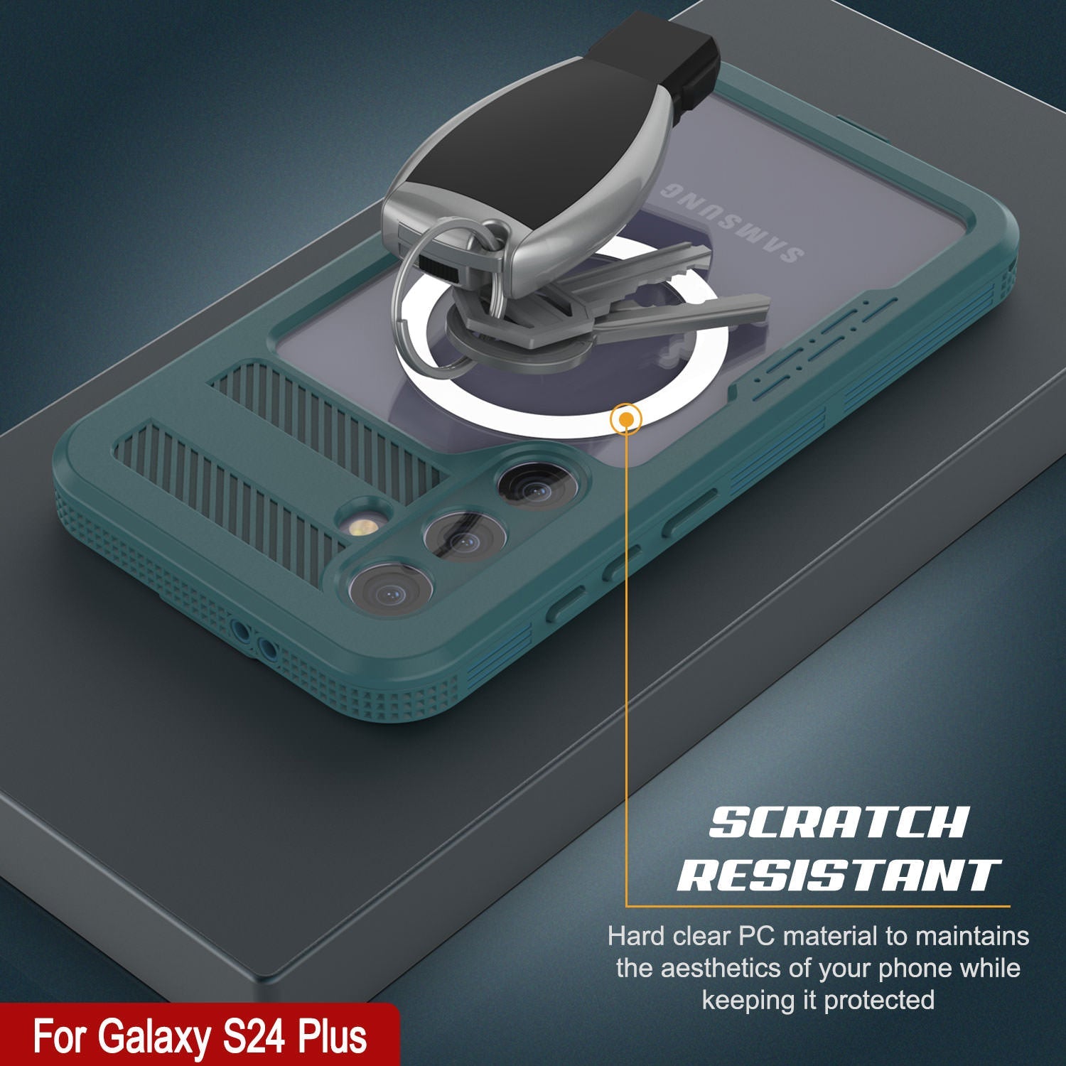 Galaxy S24+ Plus Waterproof Case [Alpine 2.0 Series] [Slim Fit] [IP68 Certified] [Shockproof] [Blue]