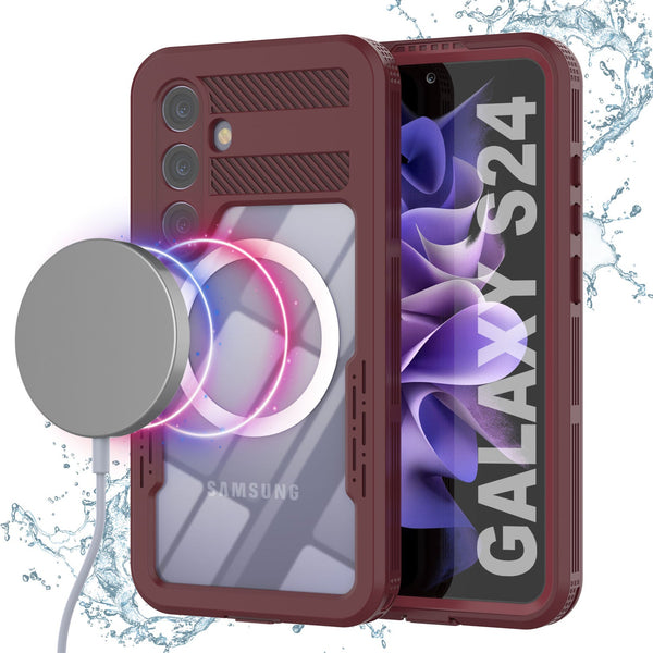 Galaxy S24 Waterproof Case [Alpine 2.0 Series] [Slim Fit] [IP68 Certified] [Shockproof] [Rose]