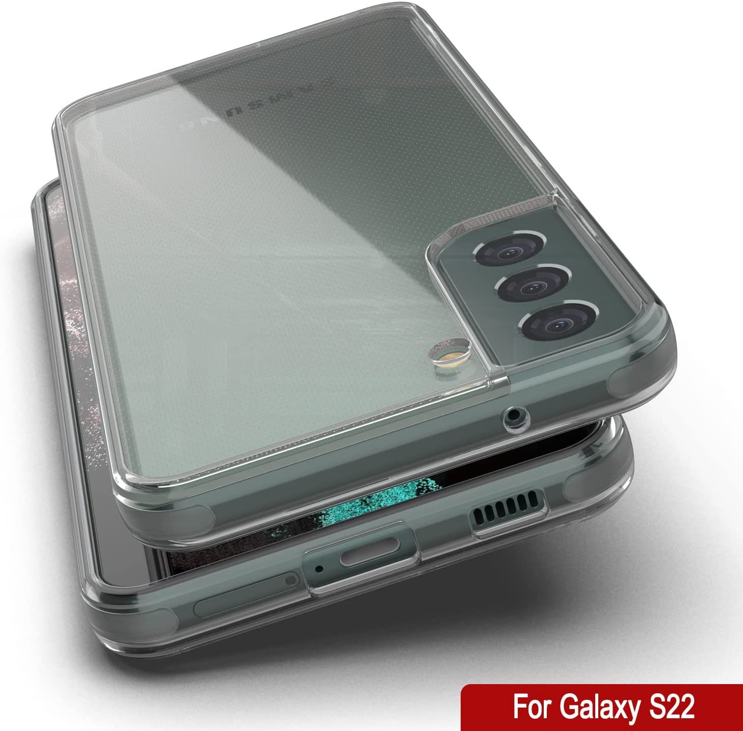 Punkcase for Galaxy S23 Case [Lucid 2.0 Series] [Slim Fit] [Clear Back]  W/PunkShield Screen Protector