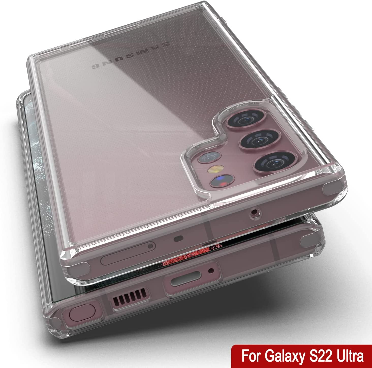 Punkcase for Galaxy S23 Ultra Case [Lucid 2.0 Series] [Slim Fit] [Clear Back]  W/PunkShield Screen Protector