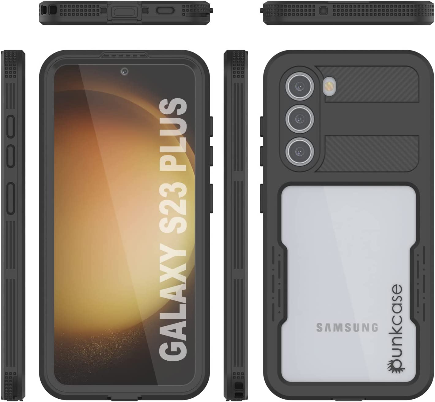 Galaxy S23+ Plus Waterproof Case [Alpine 2.0 Series] [Slim Fit] [IP68 Certified] [Shockproof] [Black]
