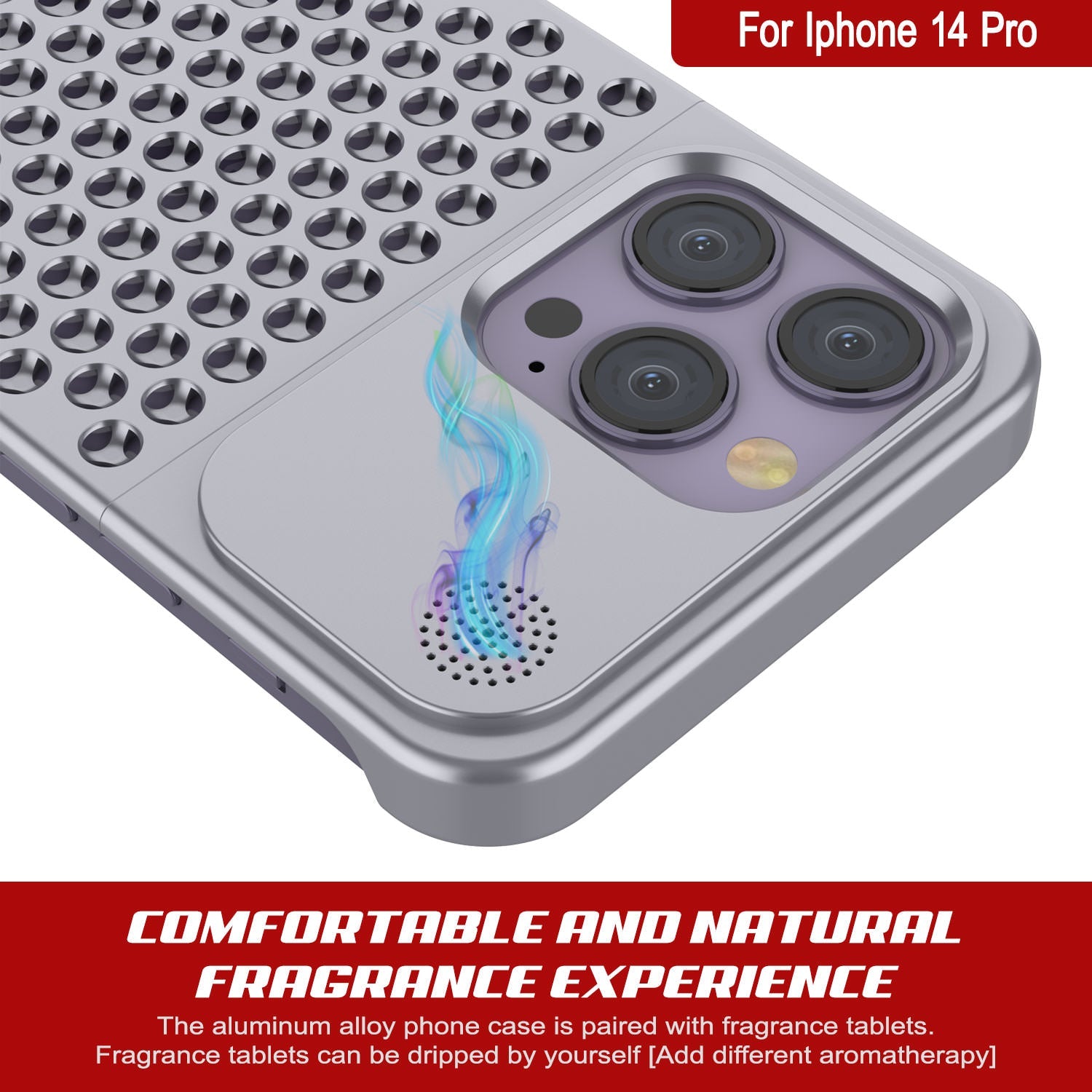 PunkCase for iPhone 14 Pro Aluminum Alloy Case [Fortifier Extreme Series] Ultra Durable Cover [Silver]