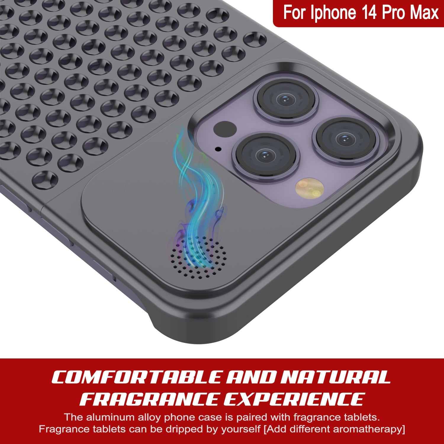 PunkCase for iPhone 14 Pro Max Aluminum Alloy Case [Fortifier Extreme Series] Ultra Durable Cover [Grey]