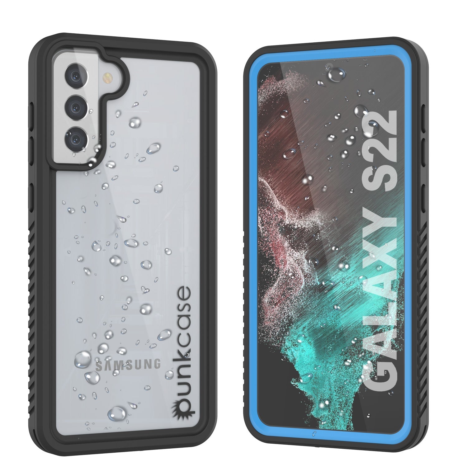 Galaxy S22 Water/ Shock/ Snow/ dirt proof [Extreme Series] Slim Case [Light Blue]