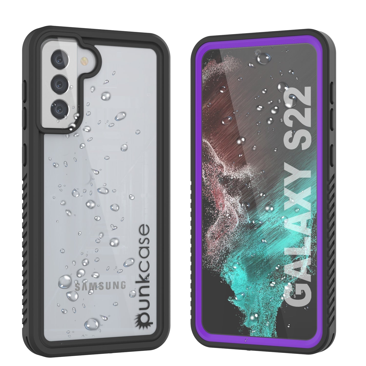 Galaxy S22 Water/ Shockproof [Extreme Series] Slim Screen Protector Case [Purple]