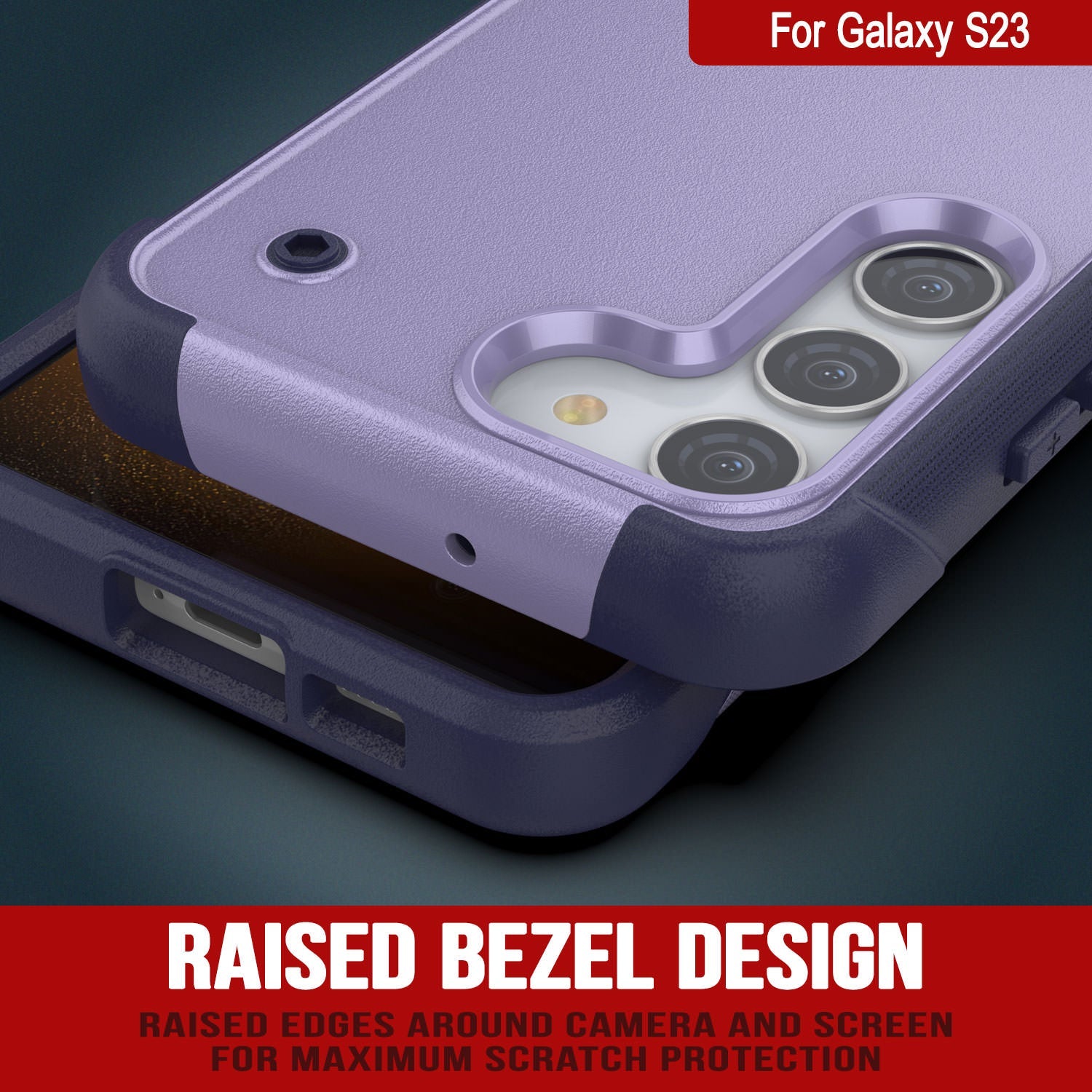 Punkcase Galaxy S24 Case [Reliance Series] Protective Hybrid Military Grade Cover W/Built-in Kickstand [Purple-Navy]