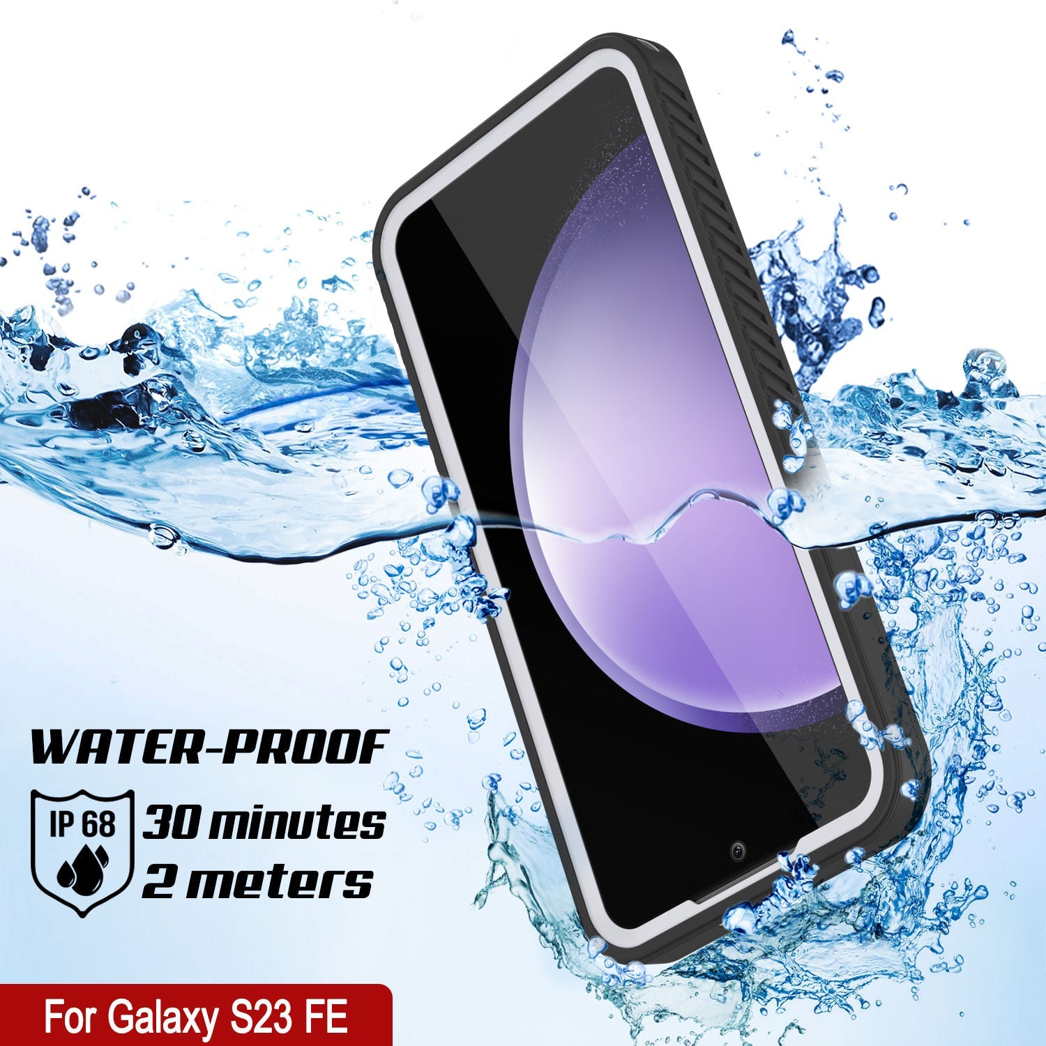 Galaxy S23 FE Water/ Shock/ Snow/ dirt proof [Extreme Series] Punkcase Slim Case [White]