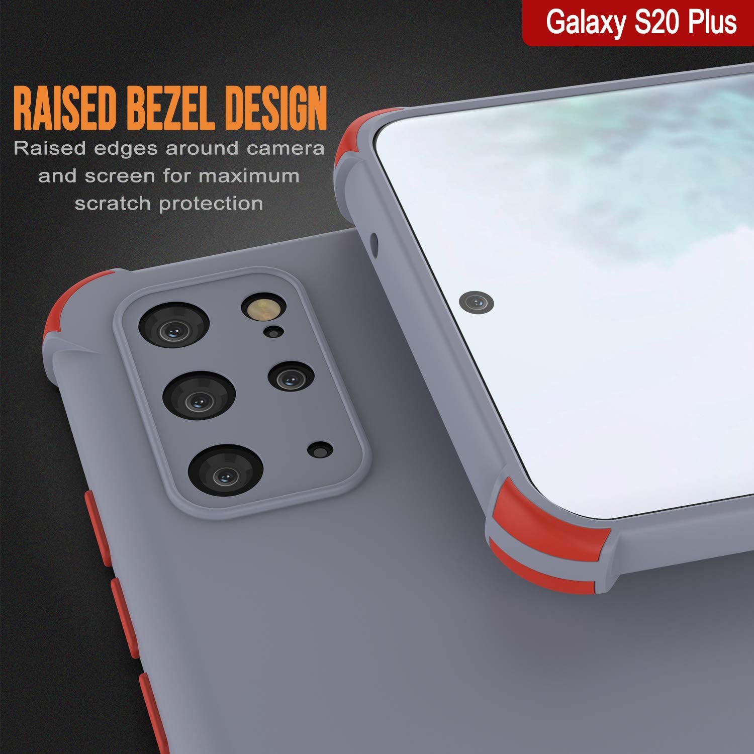 Punkcase Protective & Lightweight TPU Case [Sunshine Series] for Galaxy S20+ Plus [Grey]