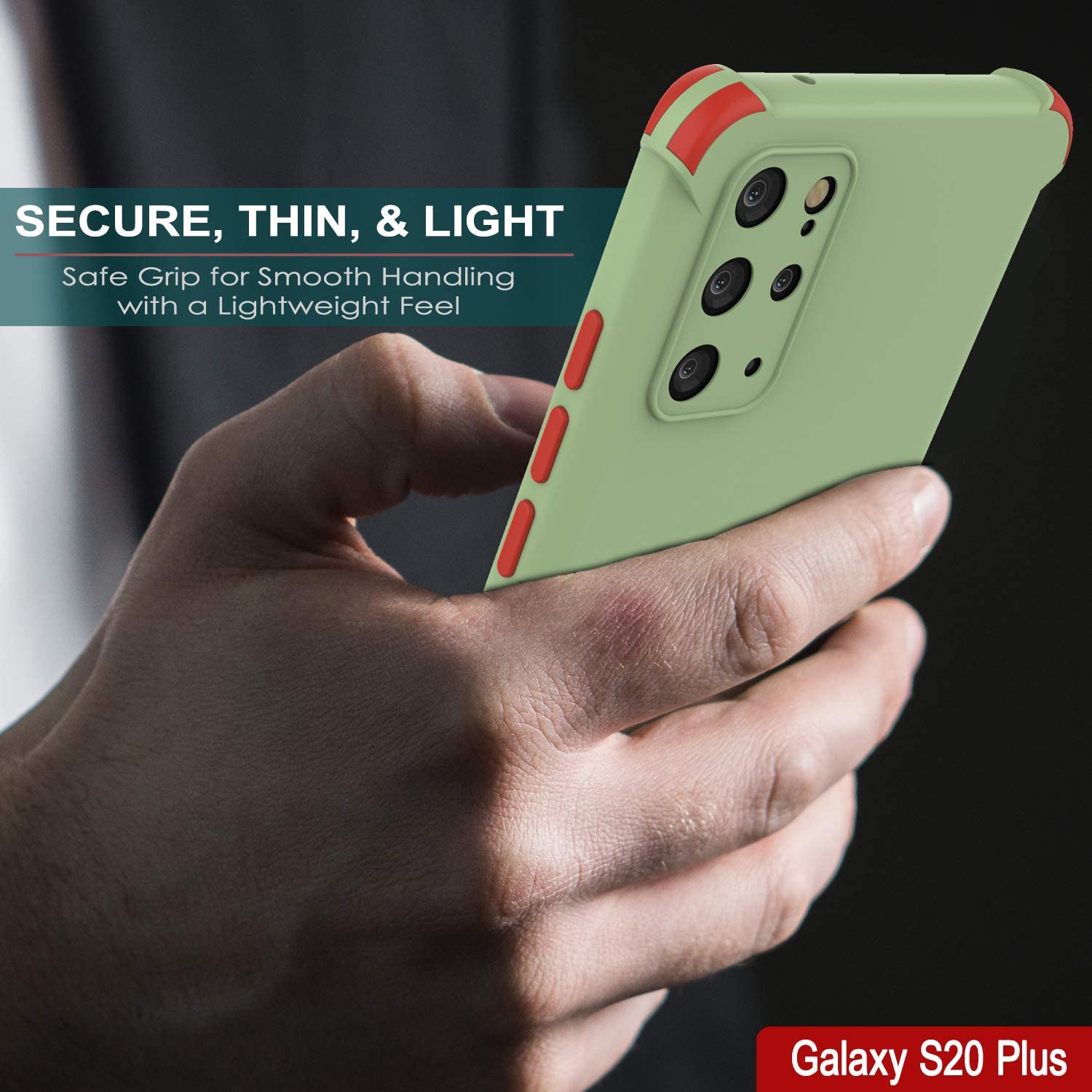 Punkcase Protective & Lightweight TPU Case [Sunshine Series] for Galaxy S20+ Plus [Light Green]