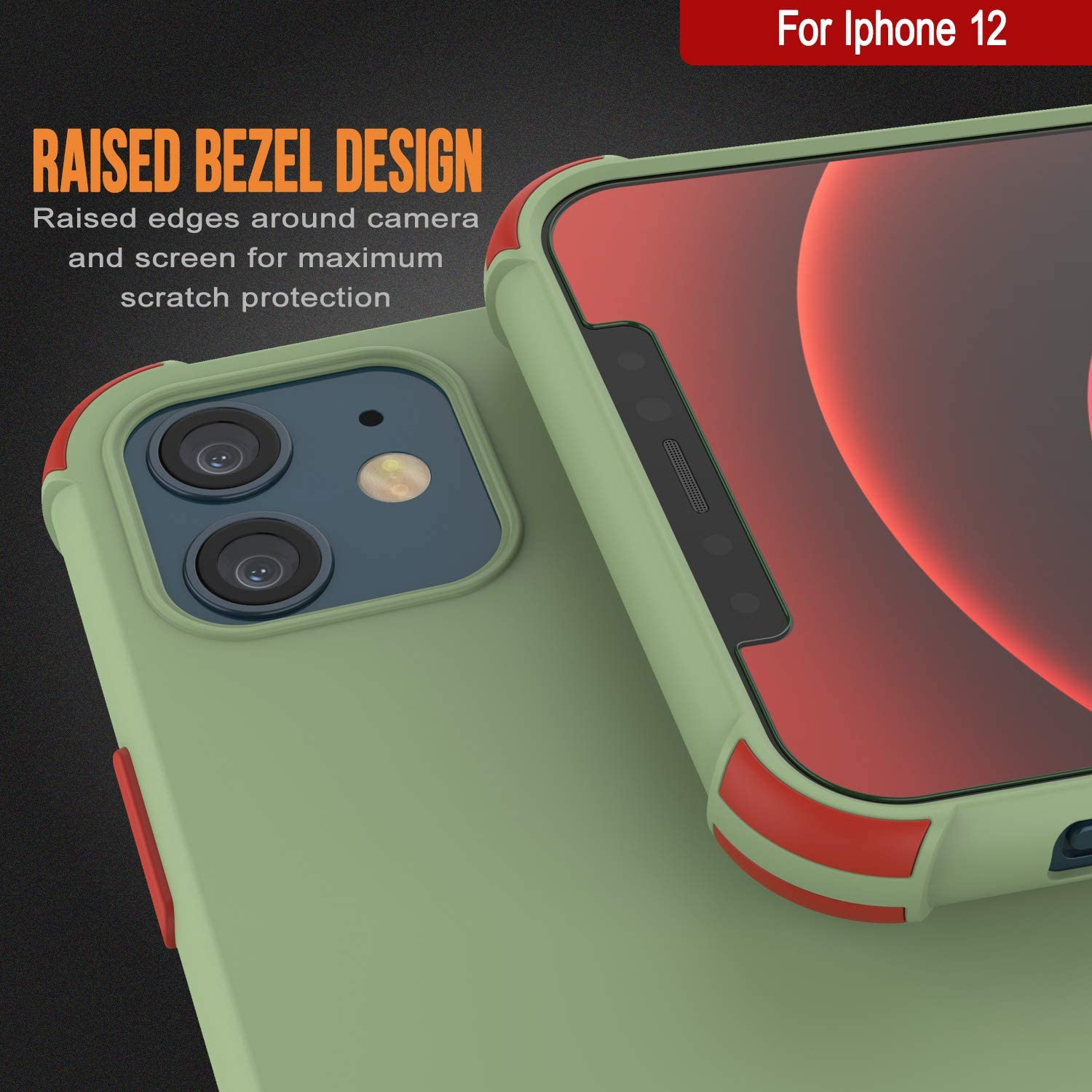 Punkcase Protective & Lightweight TPU Case [Sunshine Series] for iPhone 12 [Light Green]