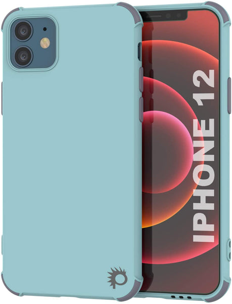 Punkcase Protective & Lightweight TPU Case [Sunshine Series] for iPhone 12 [Teal]