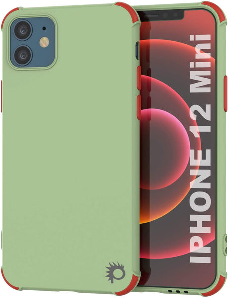 Punkcase Protective & Lightweight TPU Case [Sunshine Series] for iPhone 12 Mini [Light Green]