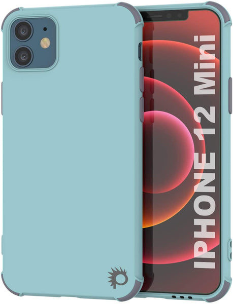 Punkcase Protective & Lightweight TPU Case [Sunshine Series] for iPhone 12 Mini [Teal]