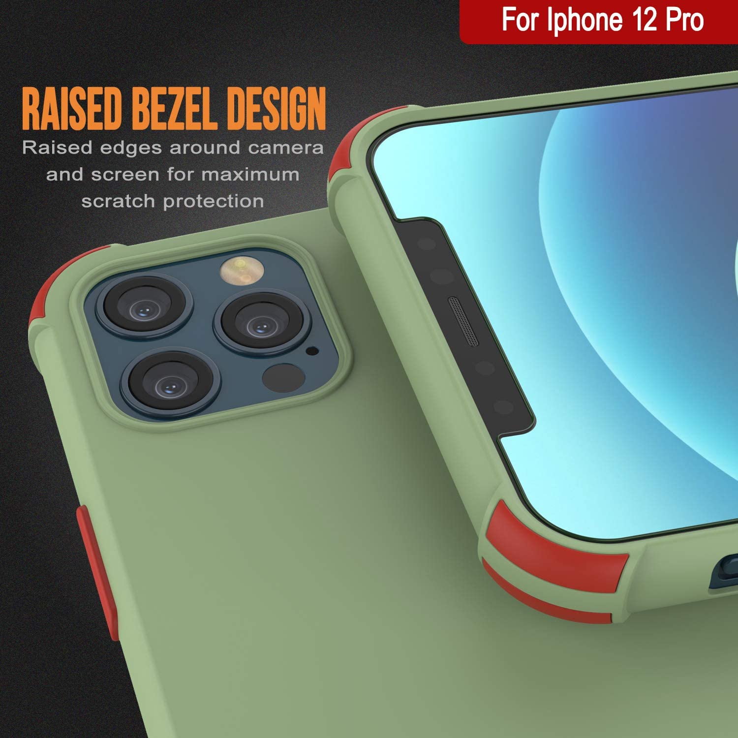 Punkcase Protective & Lightweight TPU Case [Sunshine Series] for iPhone 12 Pro [Light Green]