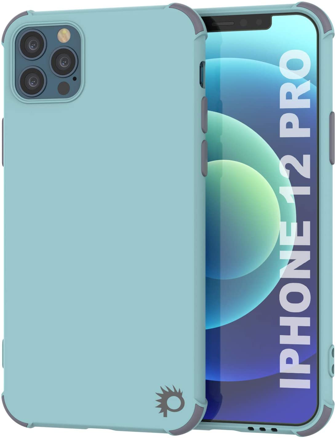 Punkcase Protective & Lightweight TPU Case [Sunshine Series] for iPhone 12 Pro [Teal]