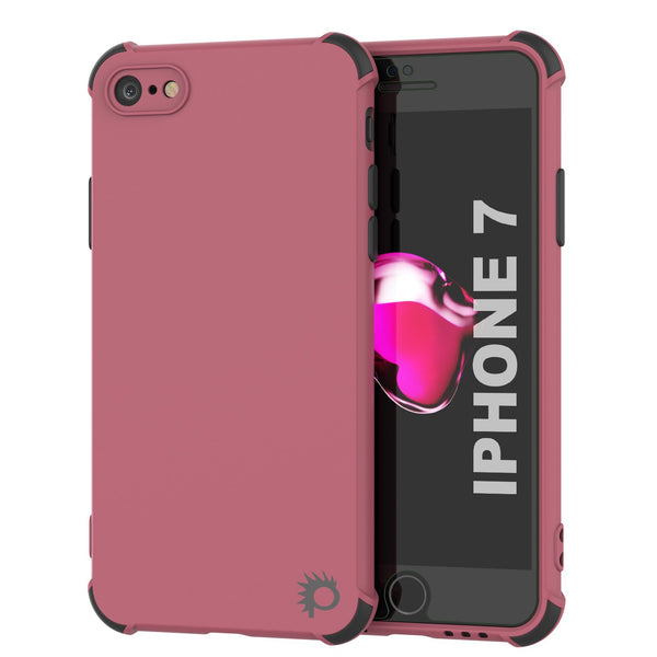 Punkcase Protective & Lightweight TPU Case [Sunshine Series] for iPhone 7 [Rose]