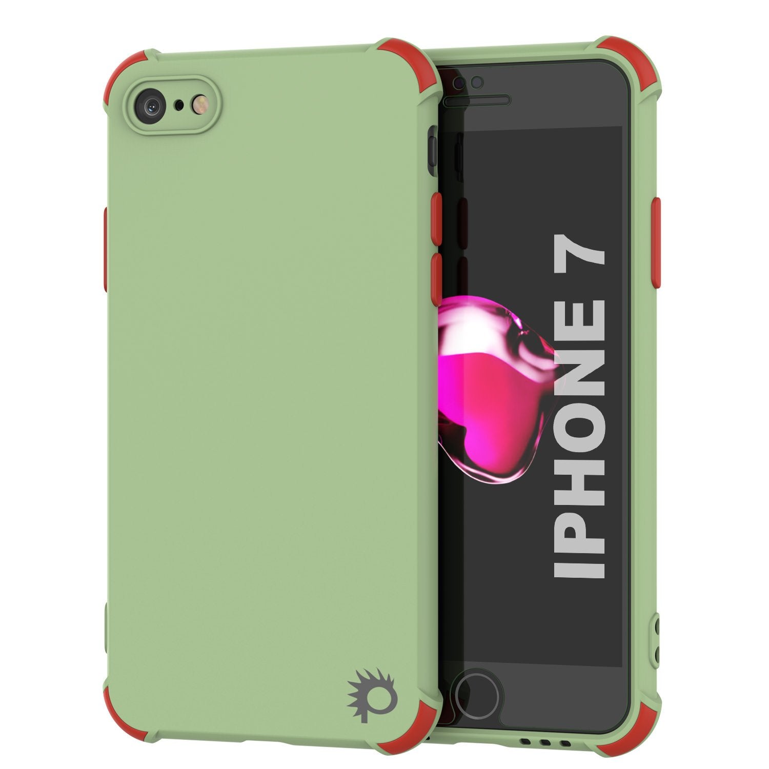 Punkcase Protective & Lightweight TPU Case [Sunshine Series] for iPhone 7 [Light Green]