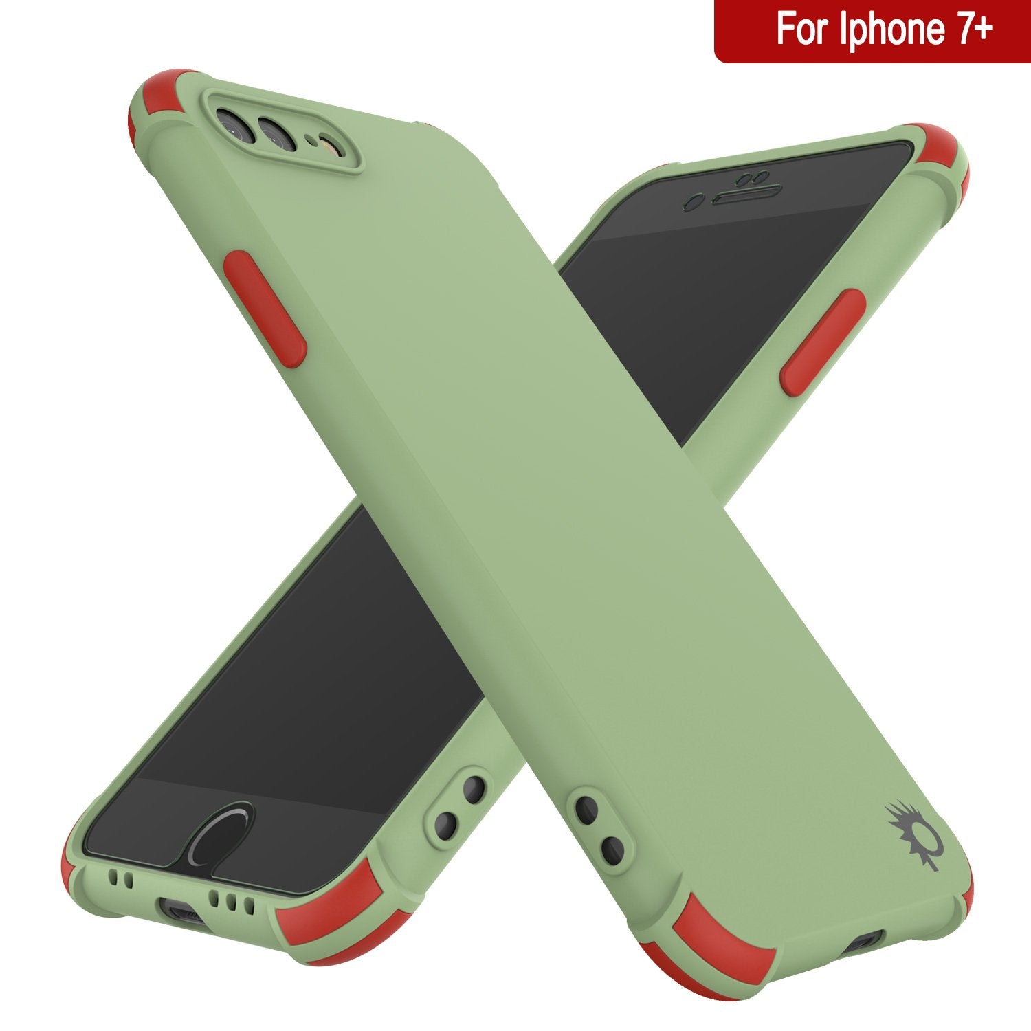 Punkcase Protective & Lightweight TPU Case [Sunshine Series] for iPhone 7+ Plus [Light Green]