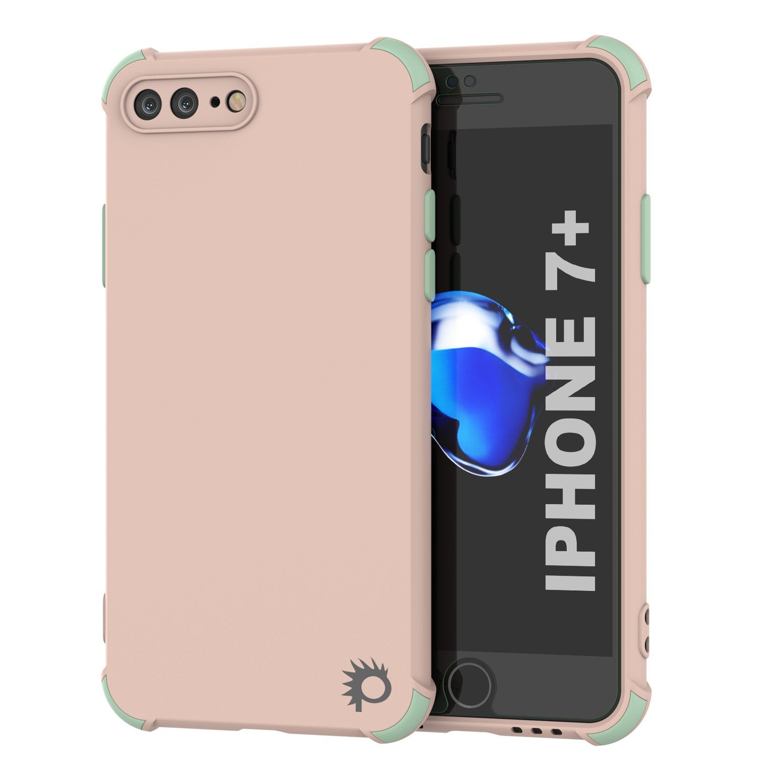 Punkcase Protective & Lightweight TPU Case [Sunshine Series] for iPhone 7+ Plus [Pink]