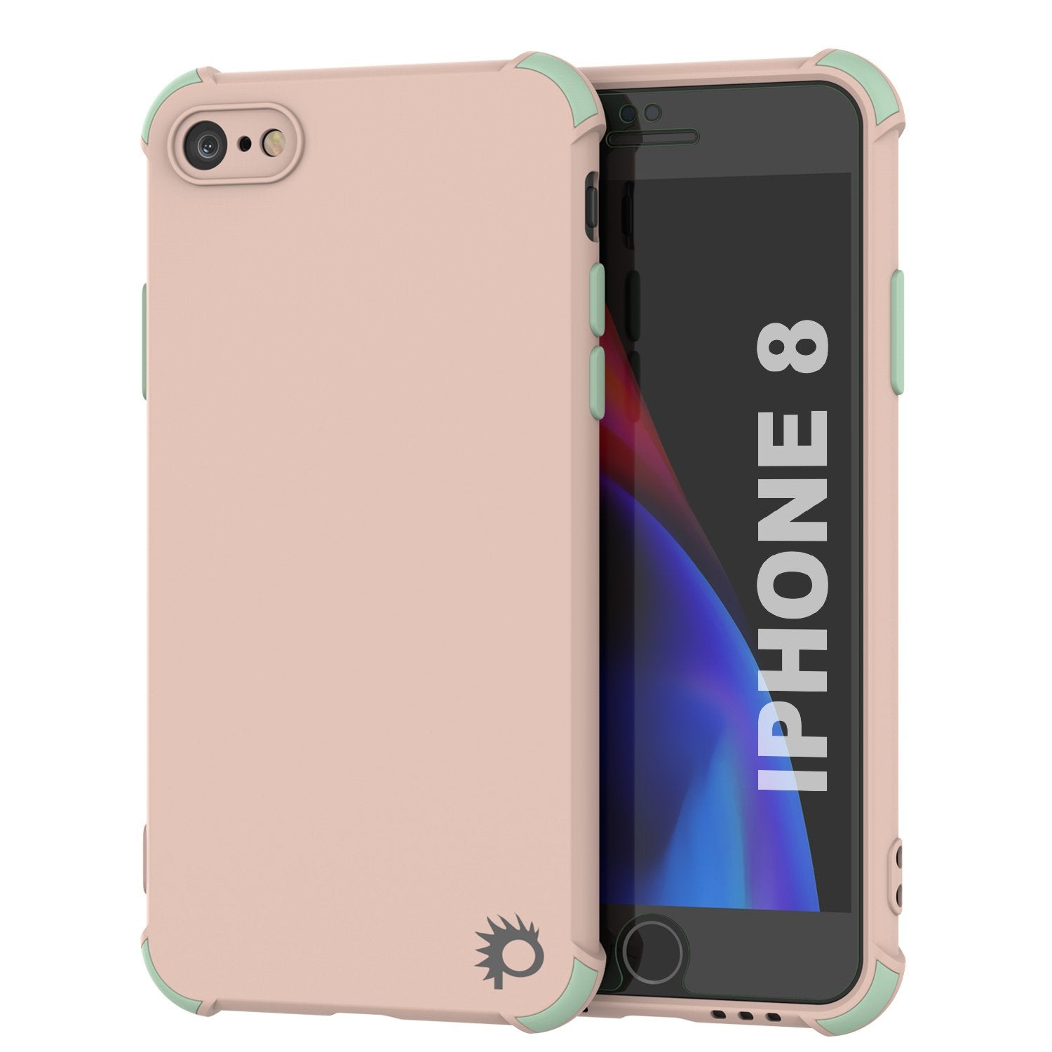 Punkcase Protective & Lightweight TPU Case [Sunshine Series] for iPhone 8 [Light Green]
