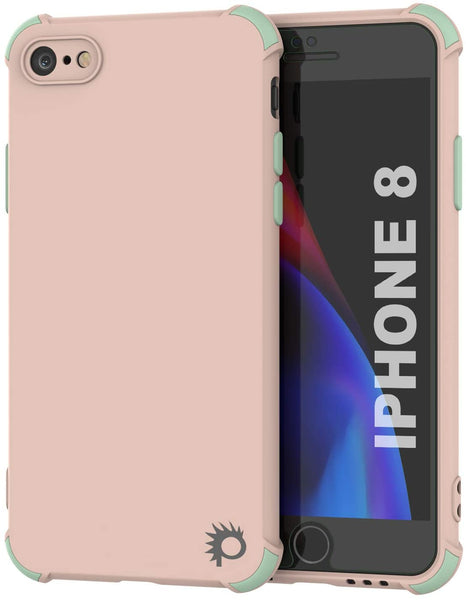 Punkcase Protective & Lightweight TPU Case [Sunshine Series] for iPhone 8 [Pink]