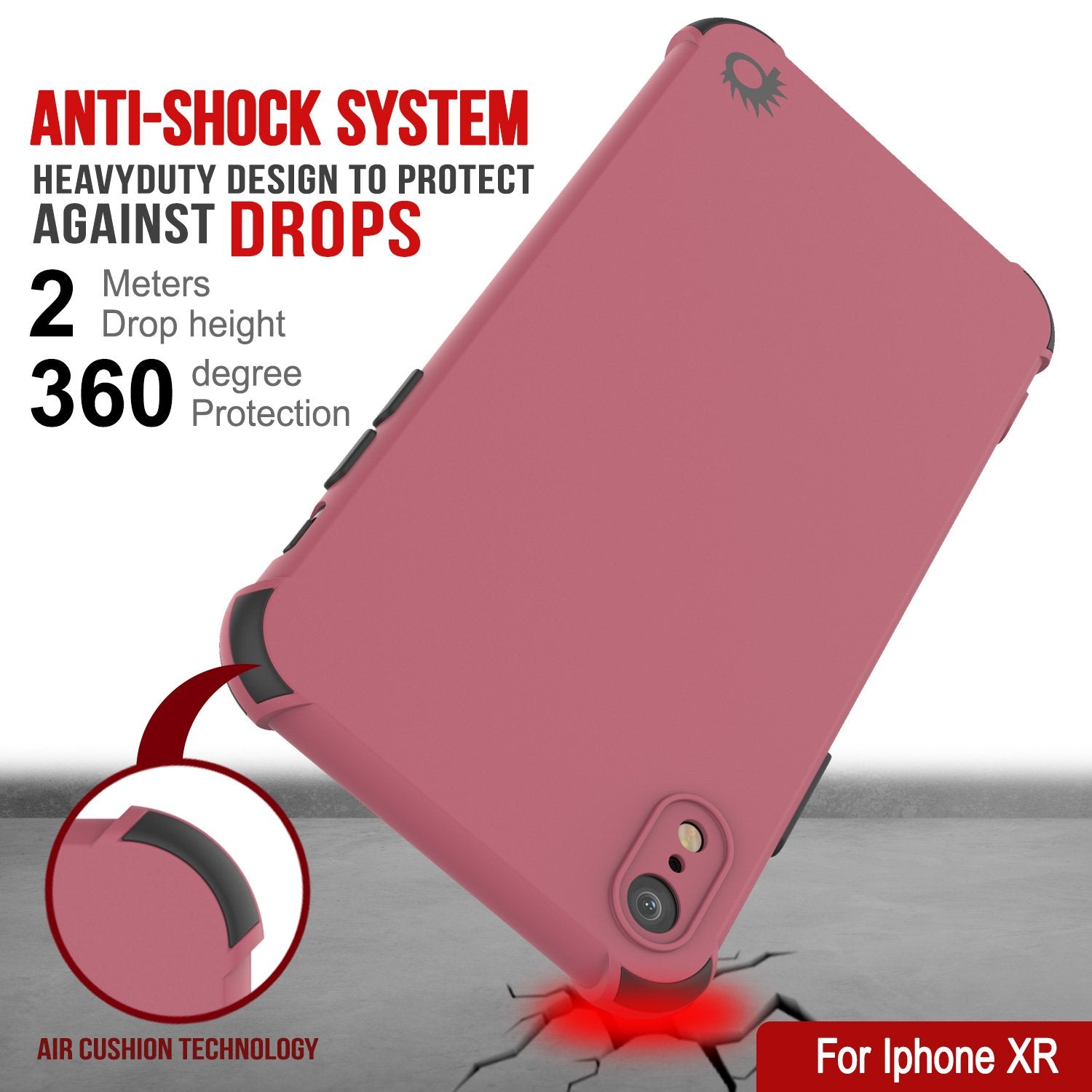 Punkcase Protective & Lightweight TPU Case [Sunshine Series] for iPhone XR [Rose]