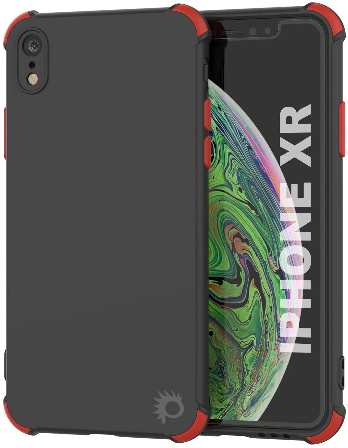 Punkcase Protective & Lightweight TPU Case [Sunshine Series] for iPhone XR [Black]