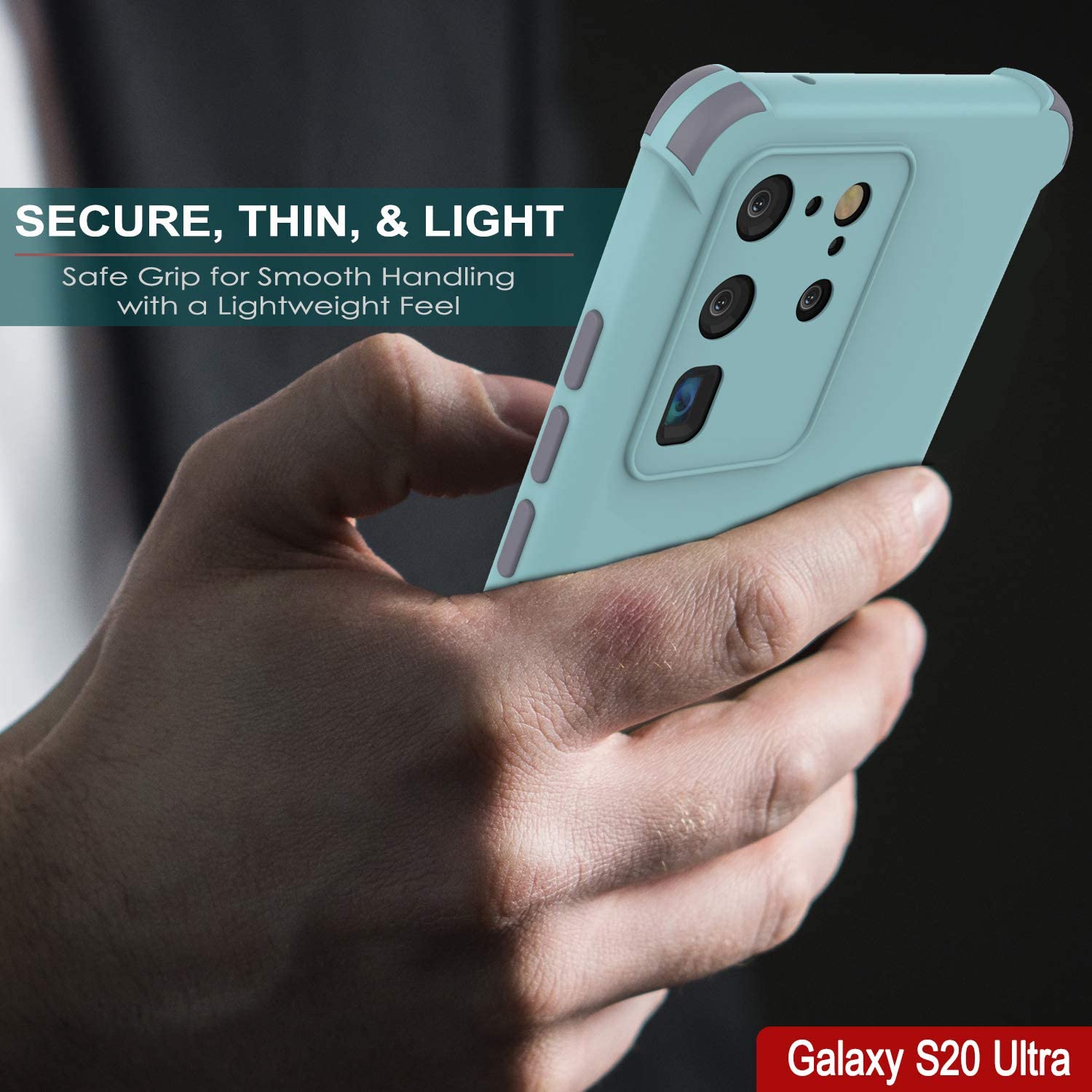 Punkcase Protective & Lightweight TPU Case [Sunshine Series] for Galaxy S20 Ultra [Teal]