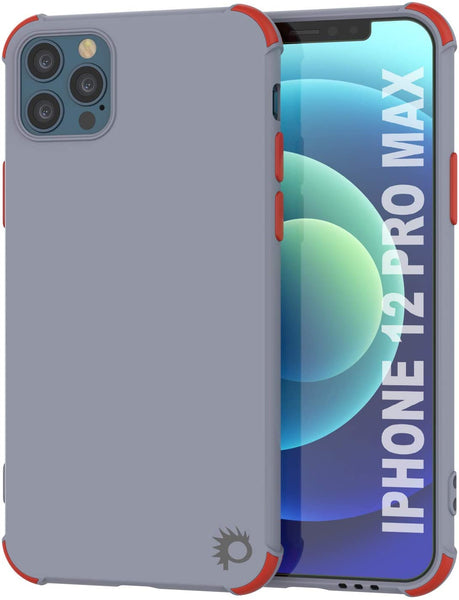 Punkcase Protective & Lightweight TPU Case [Sunshine Series] for iPhone 12 Pro Max [Grey]
