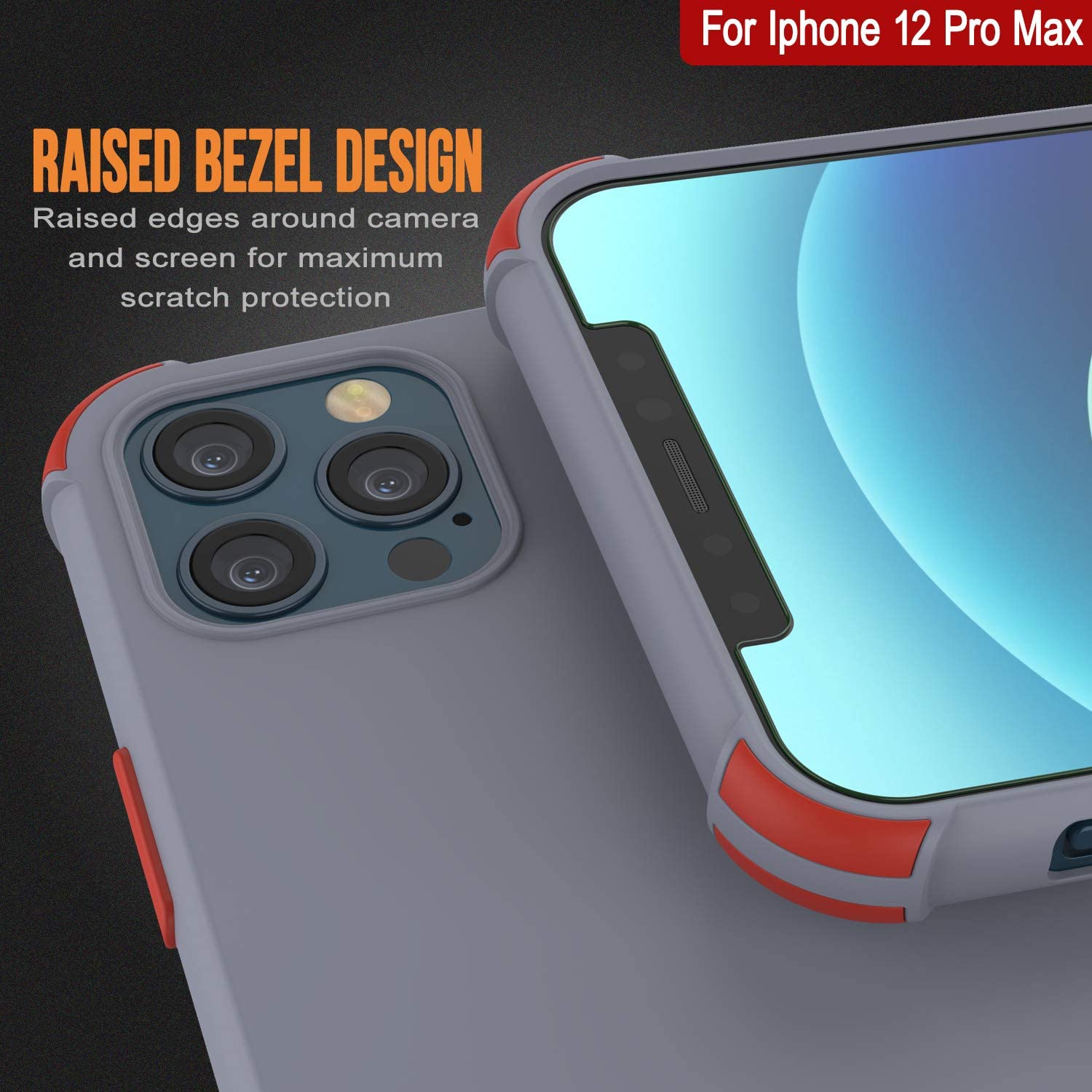 Punkcase Protective & Lightweight TPU Case [Sunshine Series] for iPhone 12 Pro Max [Grey]