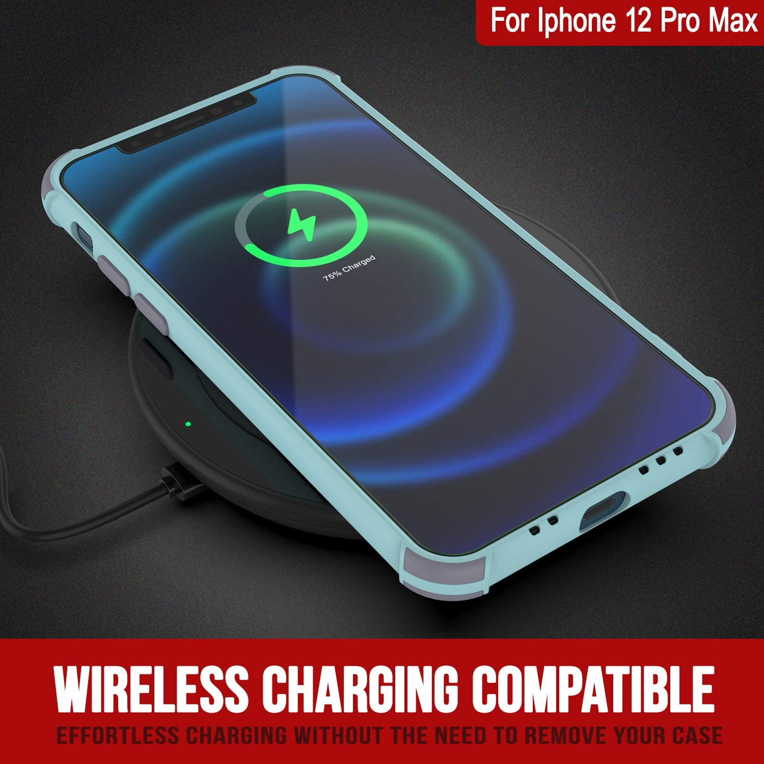 Punkcase Protective & Lightweight TPU Case [Sunshine Series] for iPhone 12 Pro Max [Teal]